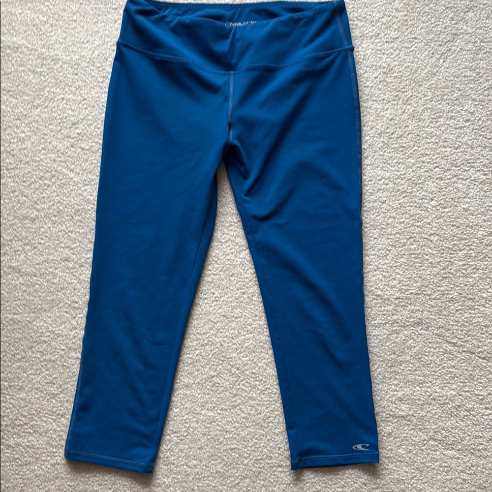 Blue Capri Leggings
